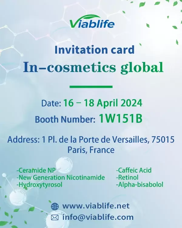 Viablife、In-cosmetics Global 2024で画期的な原材料を展示